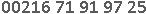 Numéro de téléphone de Omrane Hichem